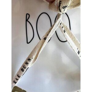 New HTF RARE Original Package Rae Dunn "BOO" Set 4 HALLOWEEN Plates 6" Melamine